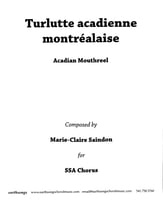 Turlutte acadienne montrealaise SSA choral sheet music cover